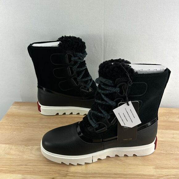 Sorel Joan of Artic Next Lite WP Boot- Black/Sea Salt- Size 6- NIB - Picture 4 of 9